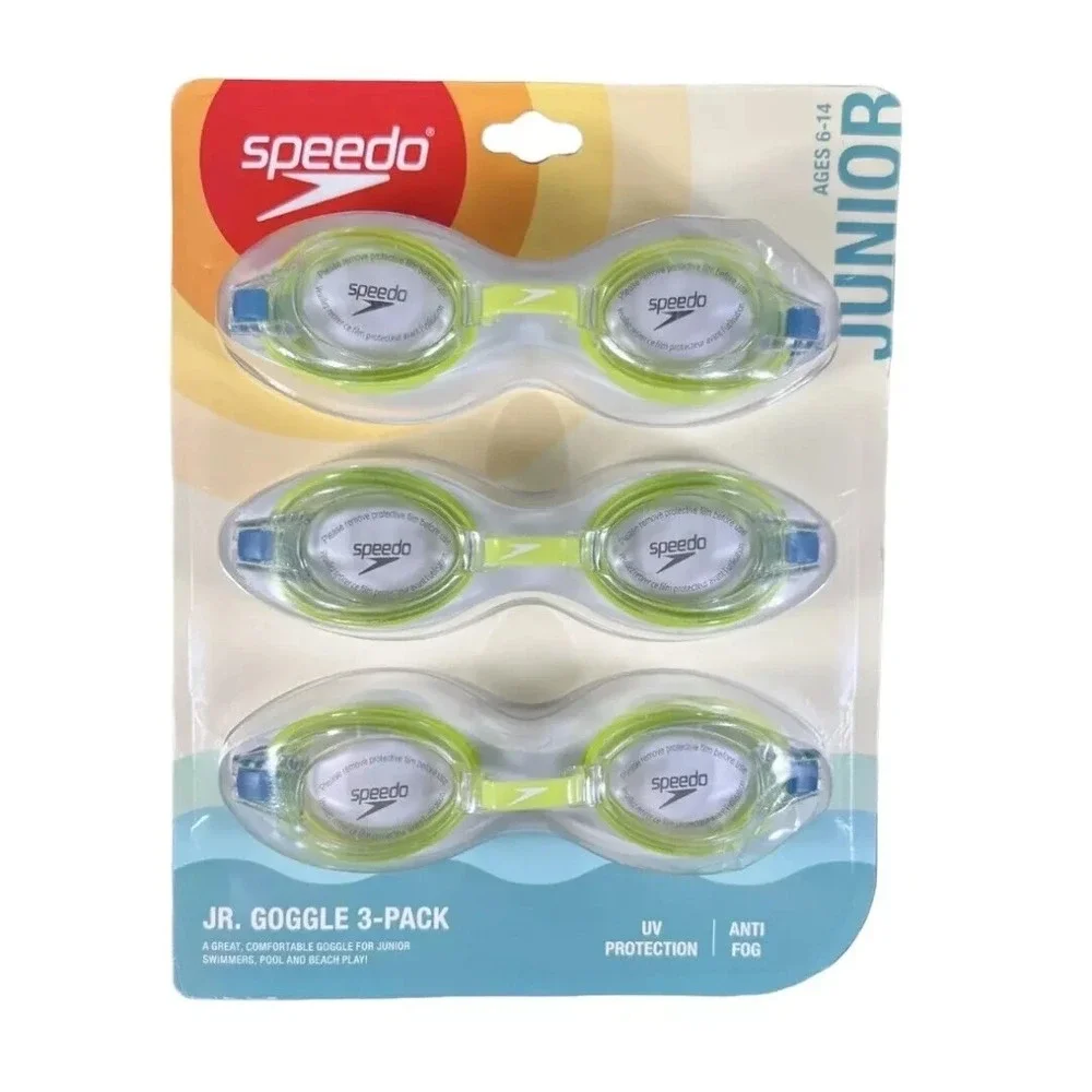 Speedo Swim Googles‎ 3-Pack Jr Size Ages 6-14 New